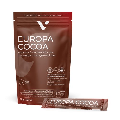 EUROPA COCOA 2in1 étvágycsökkentő & zsírégető  italpor 30 STICK