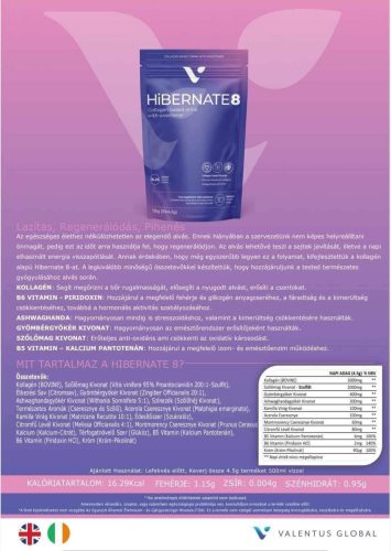 HIBERNATE 8  3in1 étvágycsökkentő & zsírégető collagénes italpor 30 STICK